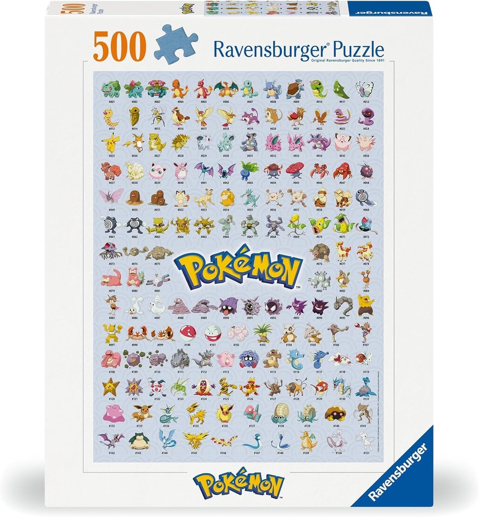 Puzzles (500 piezas) Pokémon - Ravensburger