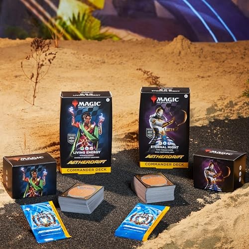Magic: The Gathering - Aetherdrift Commander Decks Display (4 decks)