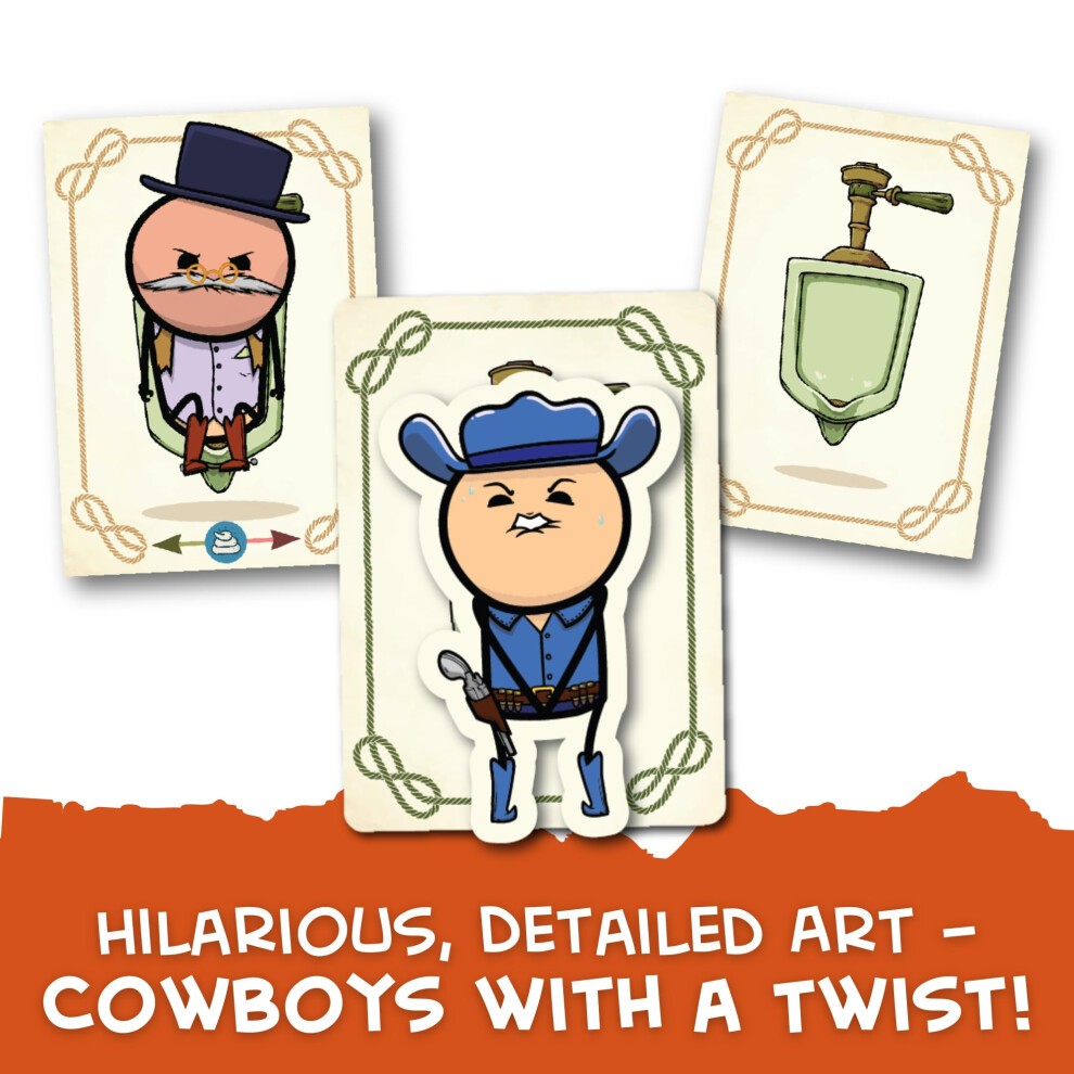 Texas Hold It Card Game - Wild West Bathroom Card Game