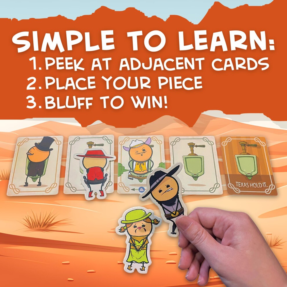 Texas Hold It Card Game - Wild West Bathroom Card Game