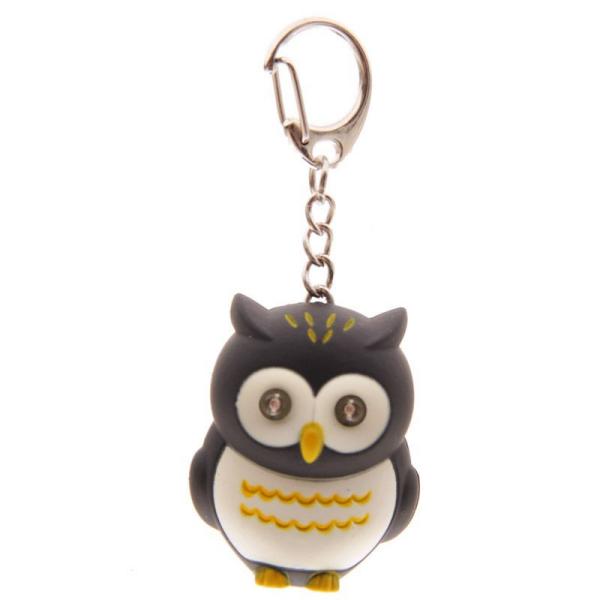 Hooting Owl LED Keyring with Sound