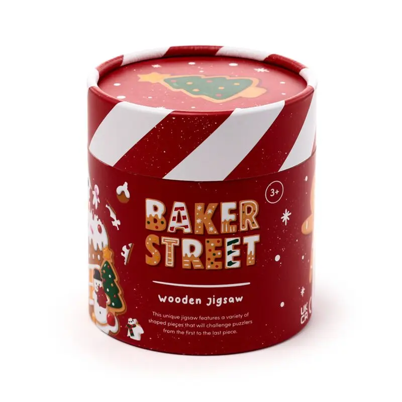 Christmas Gingerbread Baker Street Shaped 130pc Shaped Jigsaw Puzzle