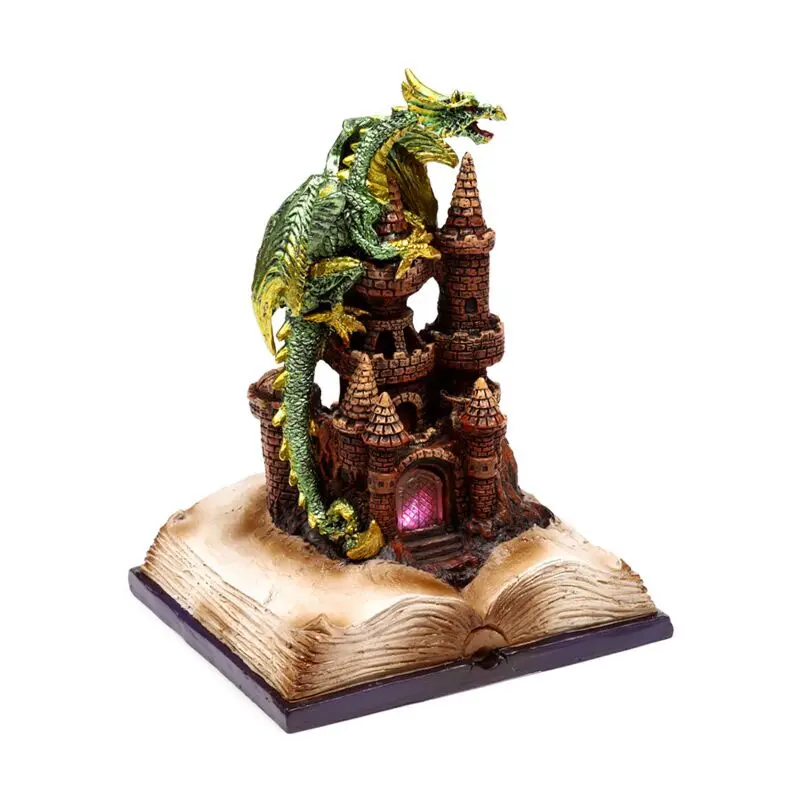 Dark Legends LED Enchanted Fairytale Castle Earth Dragon