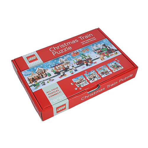 LEGO Christmas Train Puzzle 100pc Shaped Jigsaw Puzzle