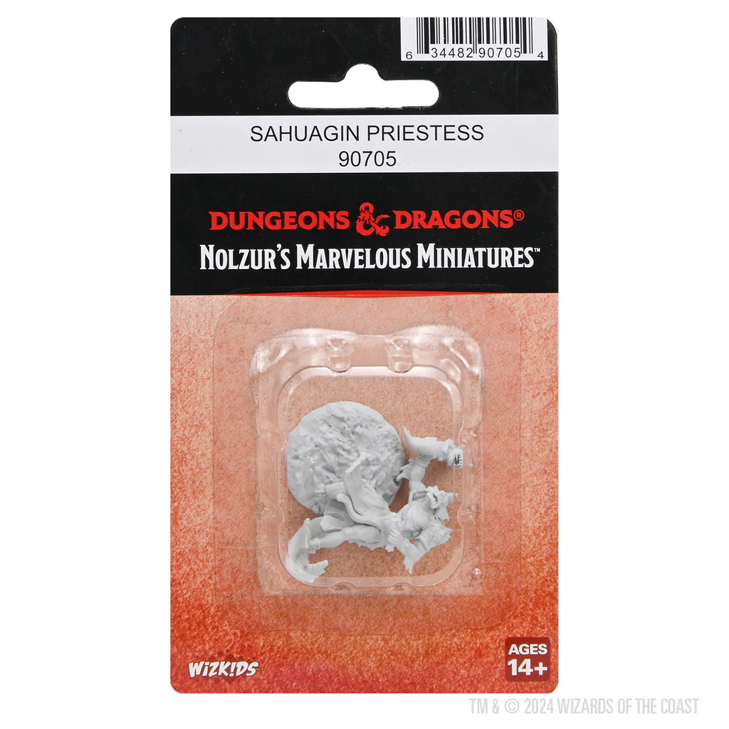 D&D Nolzur's Marvelous Miniatures Unpainted Miniature Sahuagin Priestess