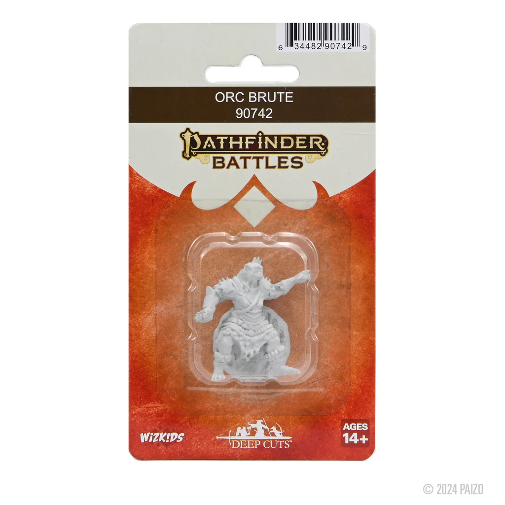 Pathfinder Deep Cuts Unpainted Miniatures Orc Brute