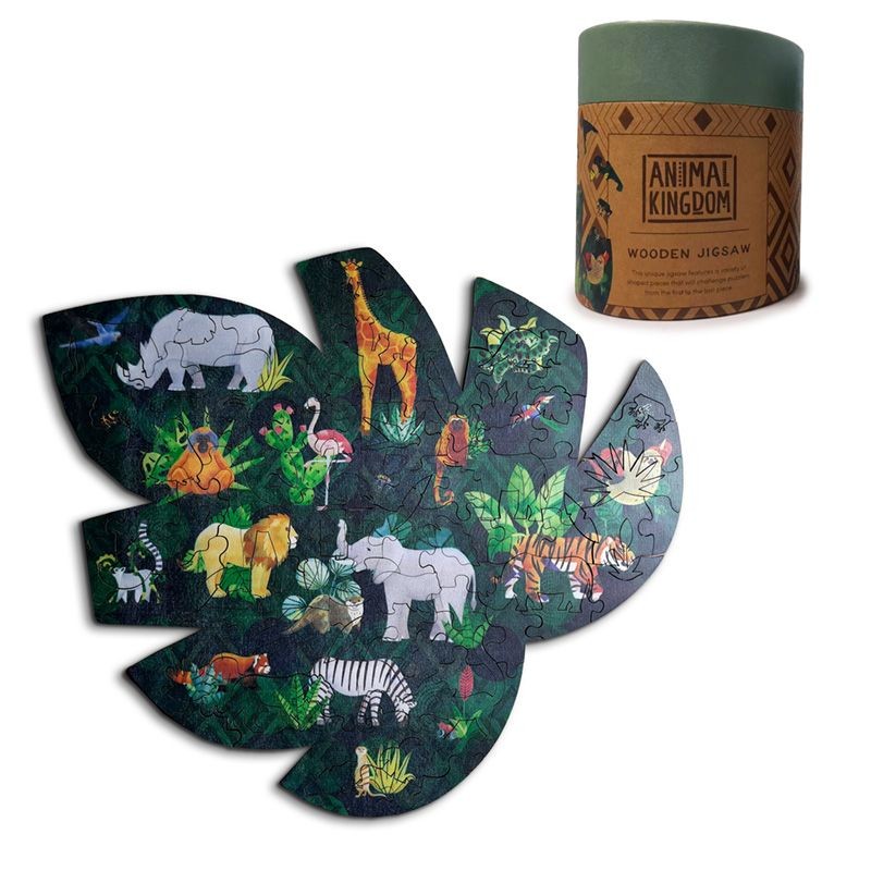 Animal Kingdom 130pc Shaped Jigsaw Puzzle