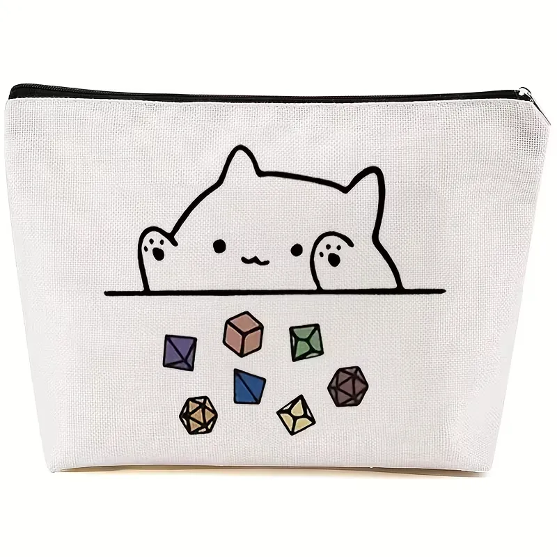 Whimsical Cat Dice Pouch