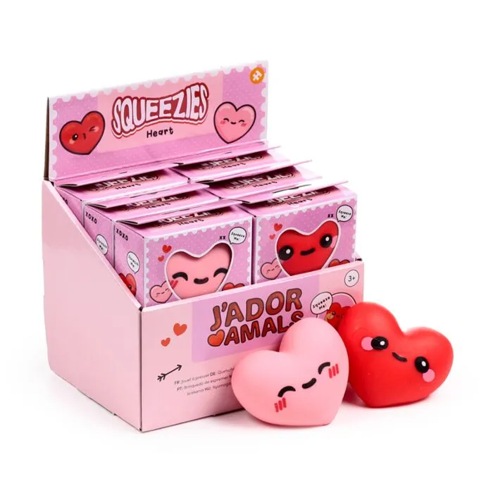 Squeezy Stretchy J'Adoramals Heart Toy