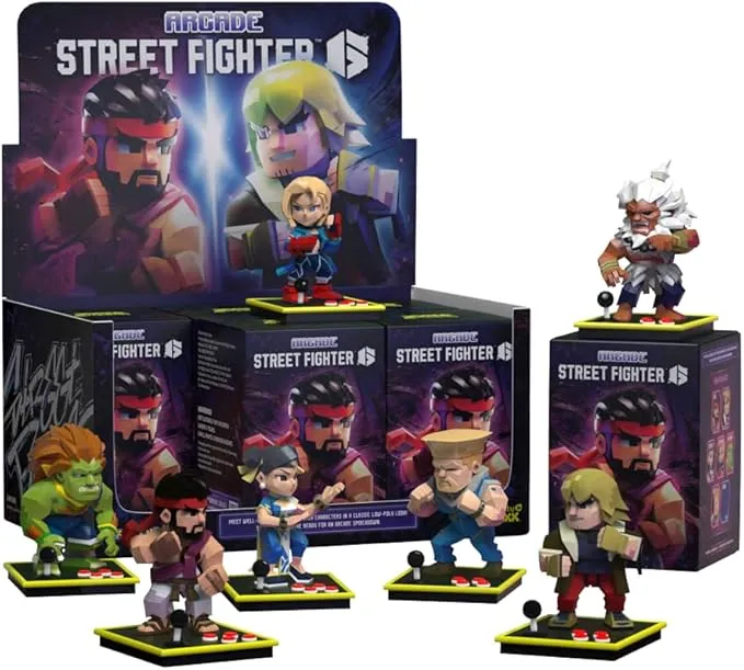 Mighty Jaxx Arcade: Capcom Street Fighter Series - Blind Box Collectible Figurines Tray
