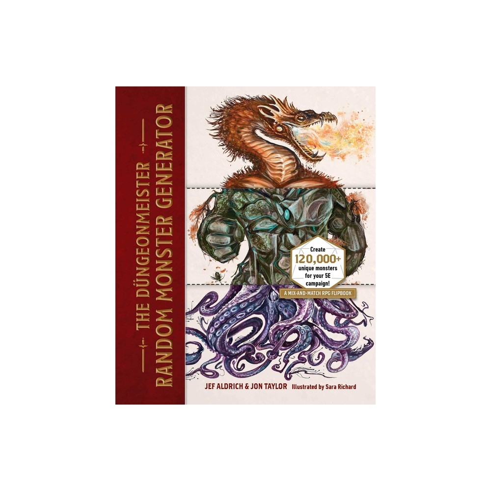 The Düngeonmeister Random Monster Generator : a Mix-and-Match RPG Flipbook, by Jef Aldrich