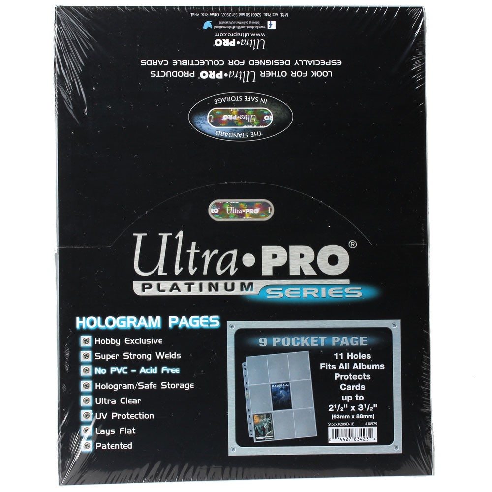 Ultra-Pro Platinum 9-pocket hologram page