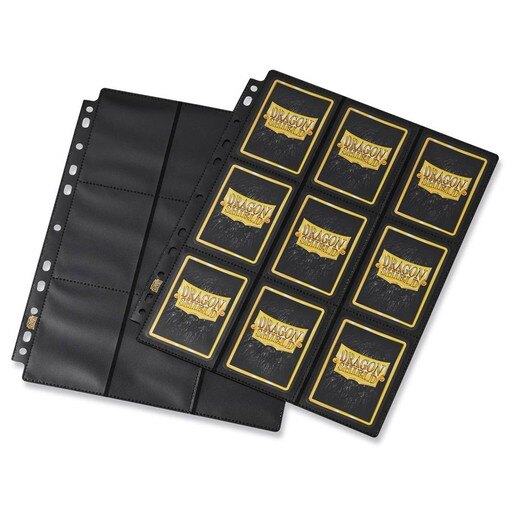 Dragon Shield 18-pocket sideloader page, non-glare