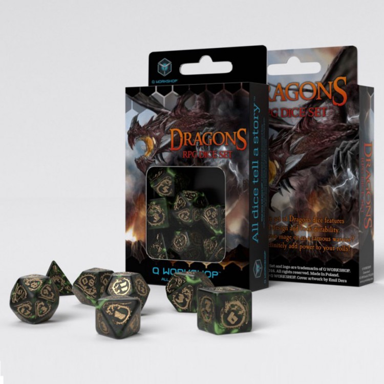 Dragons Dice Set: Nephrite