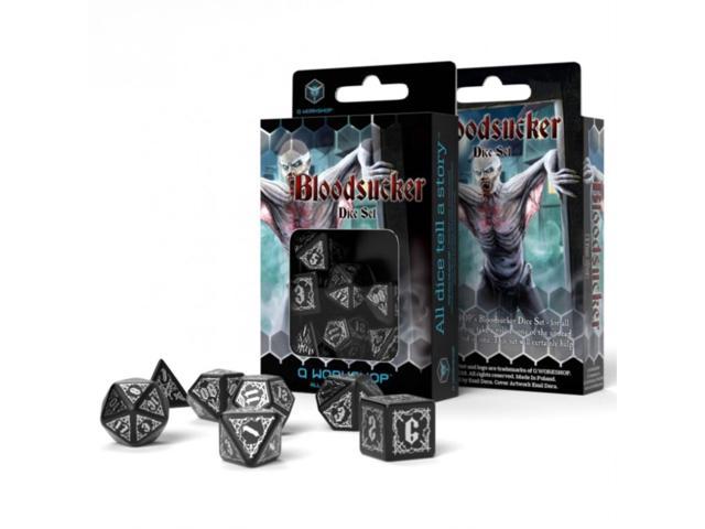 Bloodsucker Black & silver Dice Set
